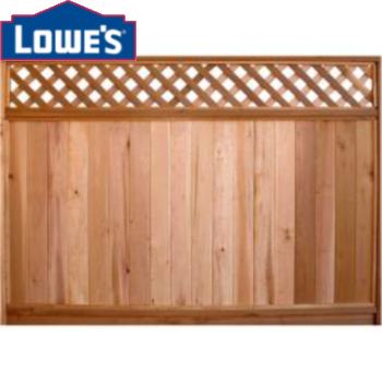 6x8 Lattice top Cedar Fence - Product Details - 3Dream.net