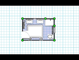 Blue Print view, background on, high-quality mode off

